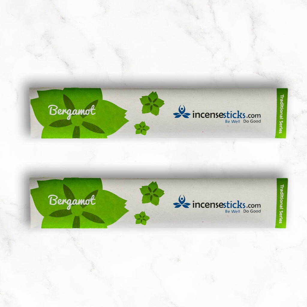 Bergamot incense 8" 10 Sticks Traditional Incense 2 Packs 
