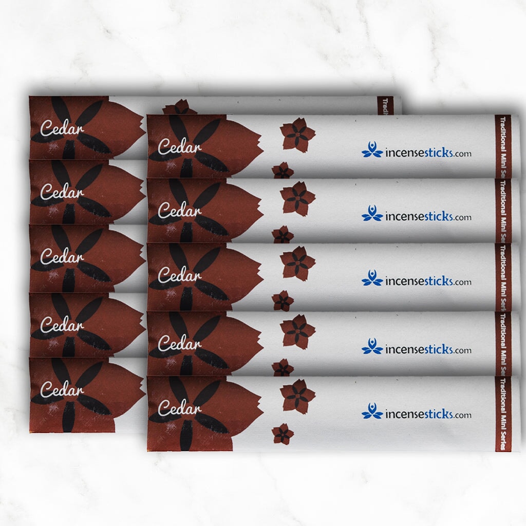 Cedar Incense 8" 10 Sticks Traditional Incense 10 Packs 