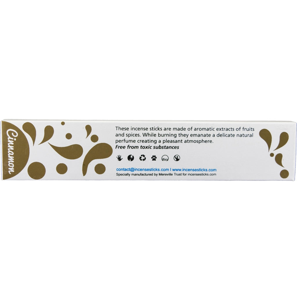 Cinnamon Incense 8" inch 10 Sticks Fruits & Spices 