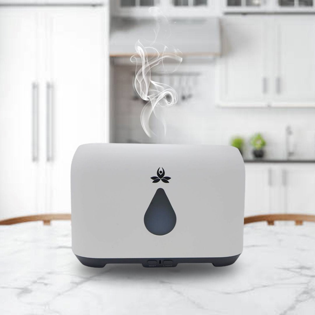 Essential Oil Diffuser With Flame Light (Agni ) Electronic Diffuser White 