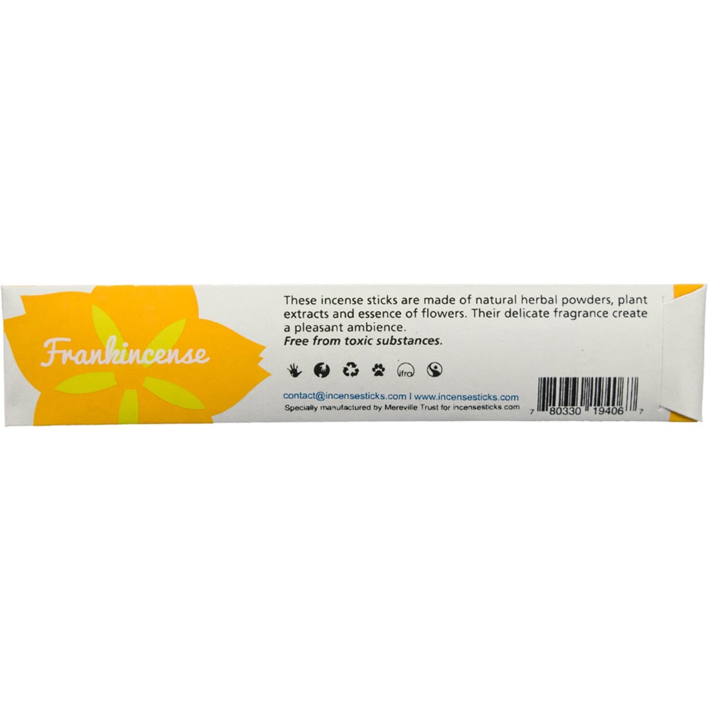 Frankincense Incense 8" 10 Sticks Traditional Incense 
