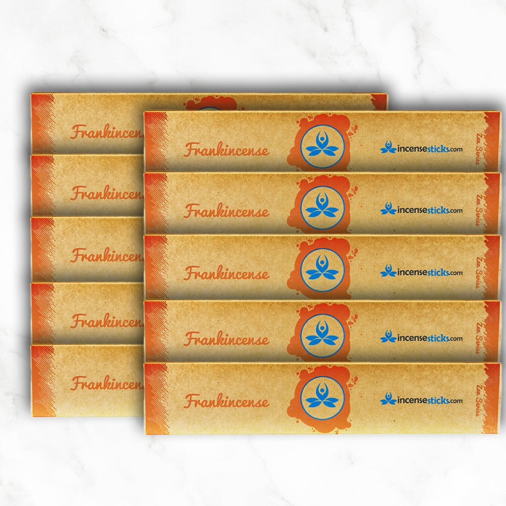 Frankincense incense 8" inch 12 Sticks Zen Incense 10 Packs 