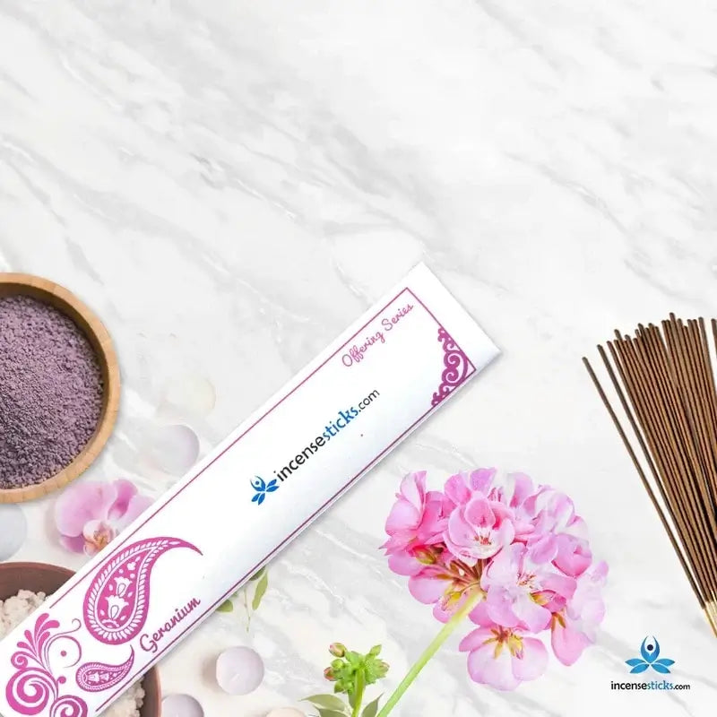 Geranium Incense 10" 20 Sticks