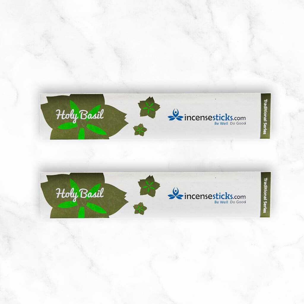 Holy Basil Incense 8" 10 Sticks Traditional Incense 2 Packs 