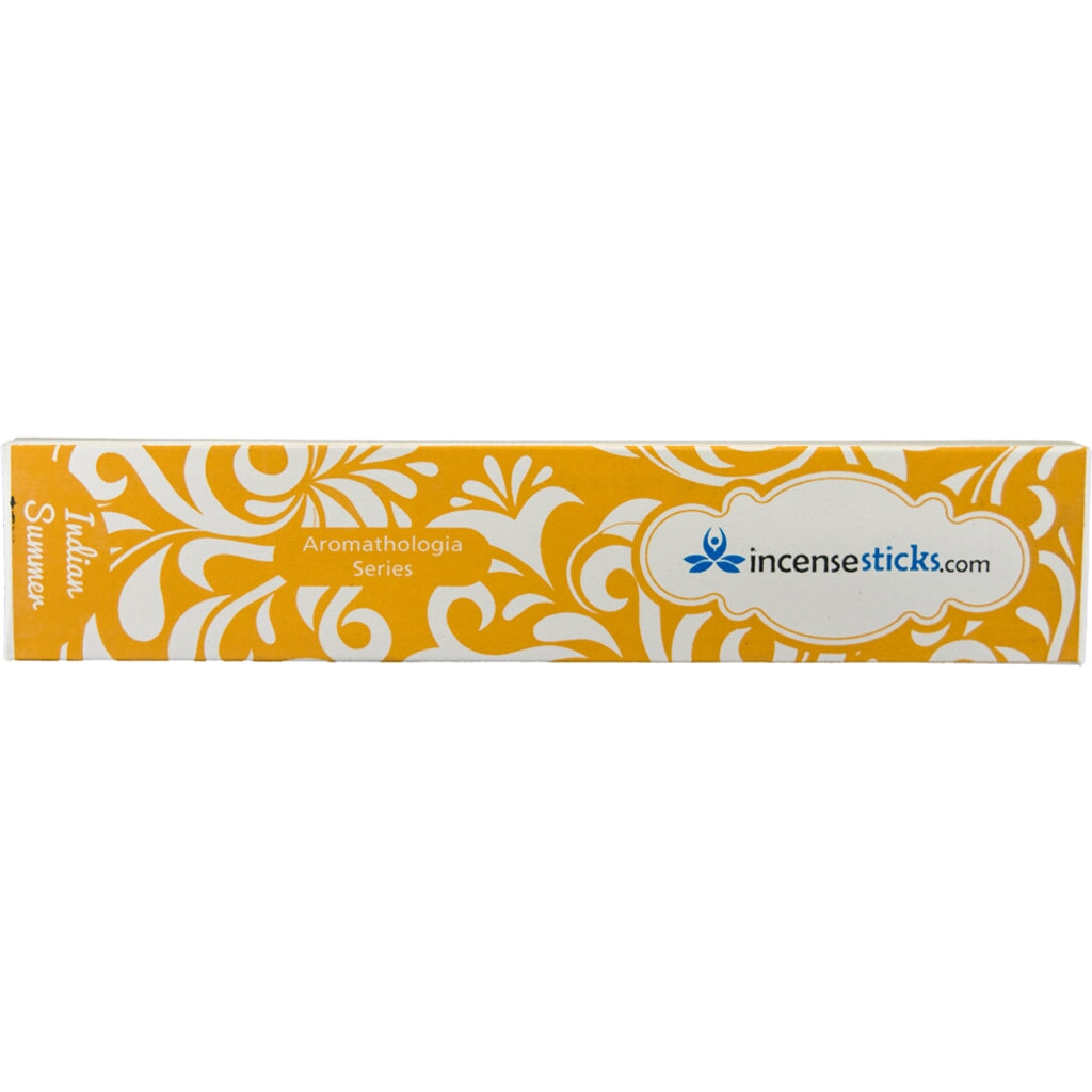 Indian Summer Incense 8" 12 Sticks Aromatologia Incense Sticks 