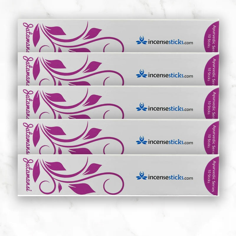 Jatamansi Incense 8" 10 Sticks Ayurvedic incense 5 Packs 