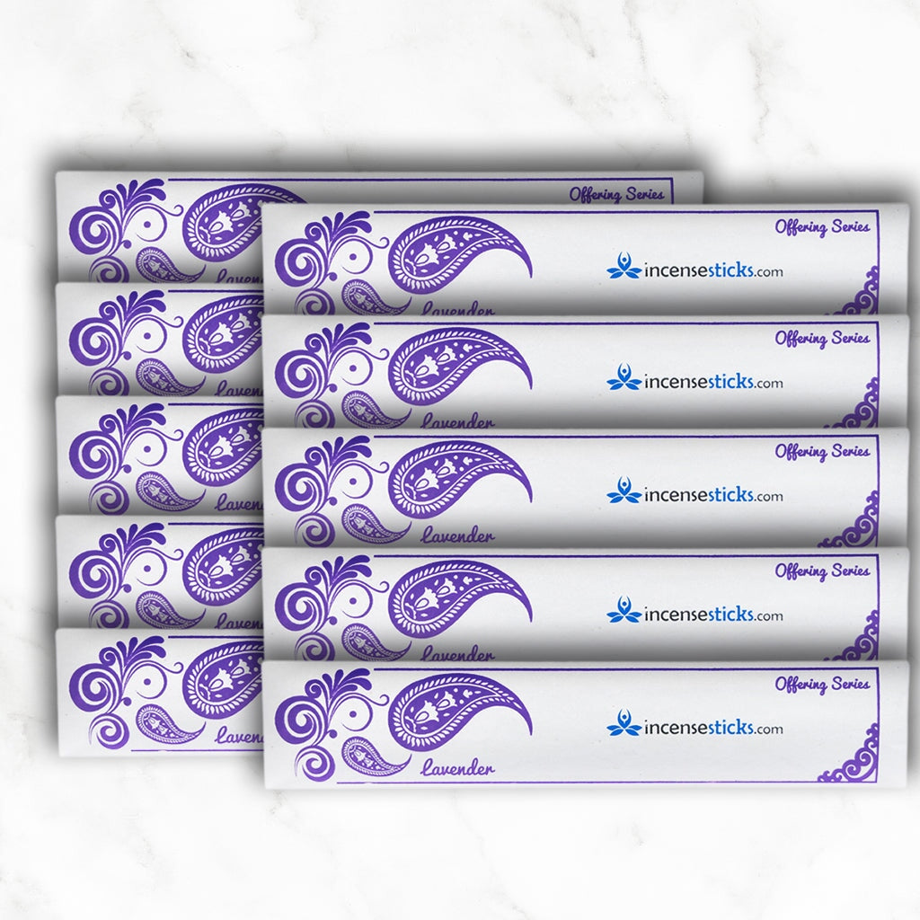 Lavender Incense 10" 20 Sticks Offering incense 10 Packs 