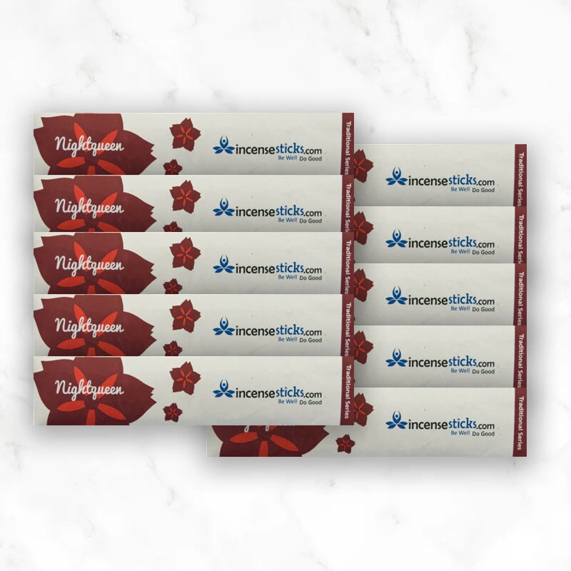 Nightqueen Incense 8" 10 Sticks Traditional Incense 10 Packs 