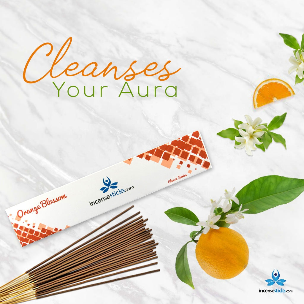 Orange Blossom Incense 10" inch 12 Sticks classic incense 1 Pack 