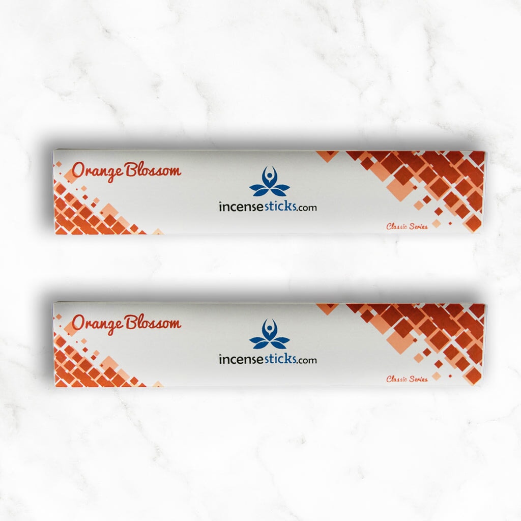 Orange Blossom Incense 10" inch 12 Sticks classic incense 2 Packs 