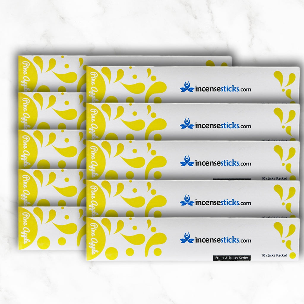 Pineapple Incense 8" inch 10 Sticks Fruits & Spices 10 Packs 