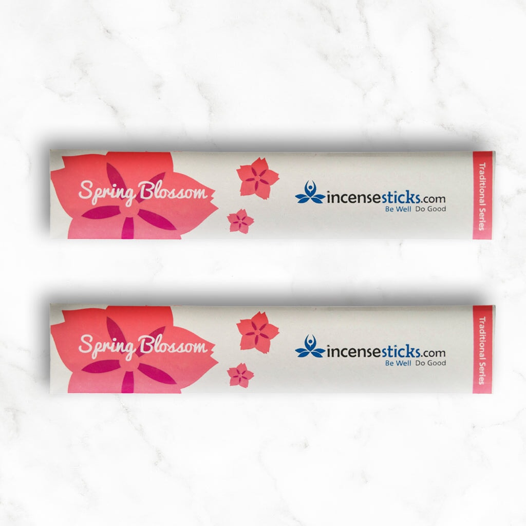 Spring Blossom Incense 8" 10 Sticks Traditional Incense 2 Packs 