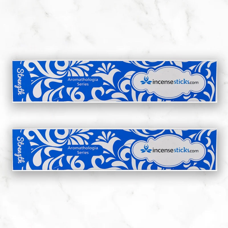 Strength Incense 8" 12 Sticks Aromatologia Incense Sticks 2 Packs 