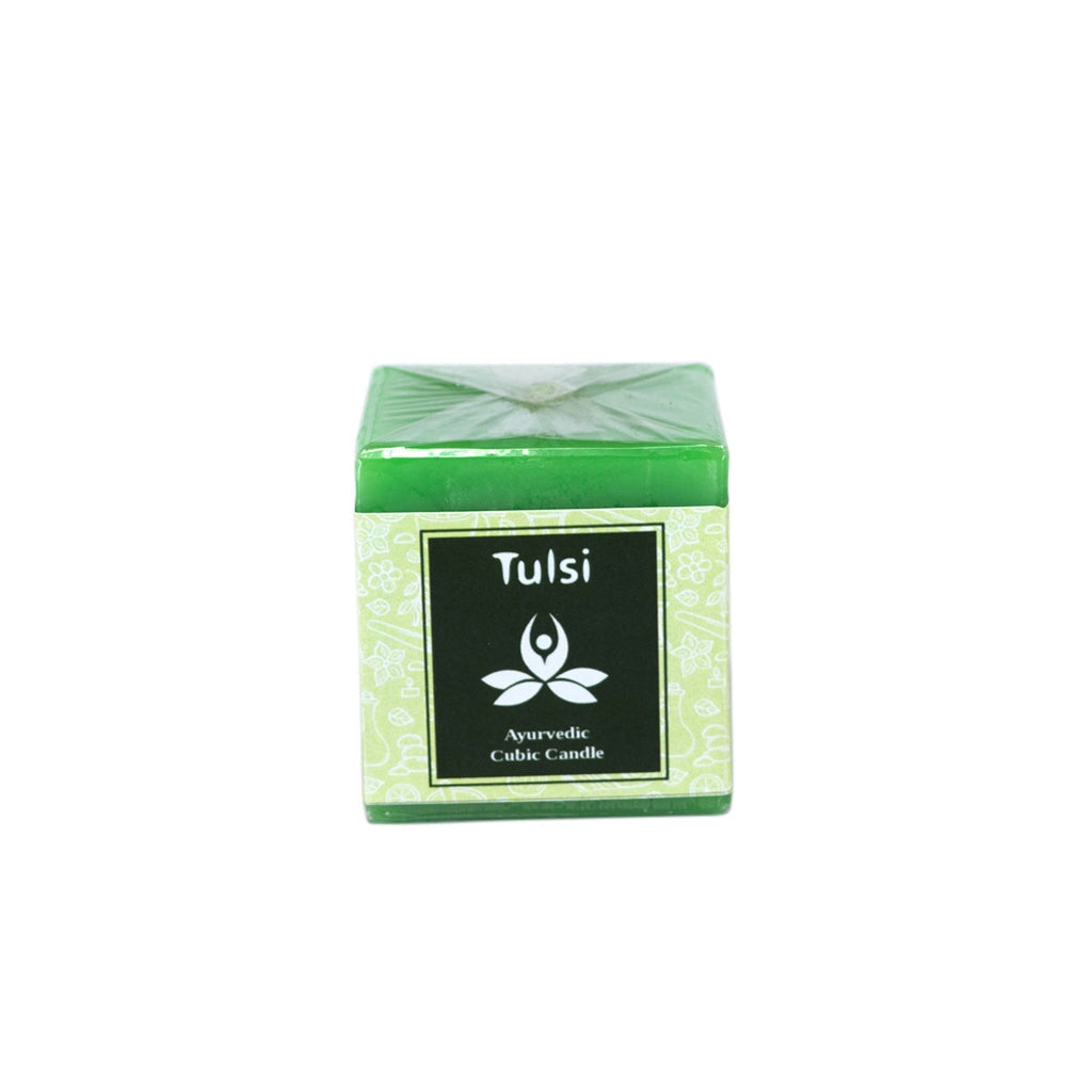 Tulsi Ayurvedic Cubic Candle Ayurvedic Cubic Candles 