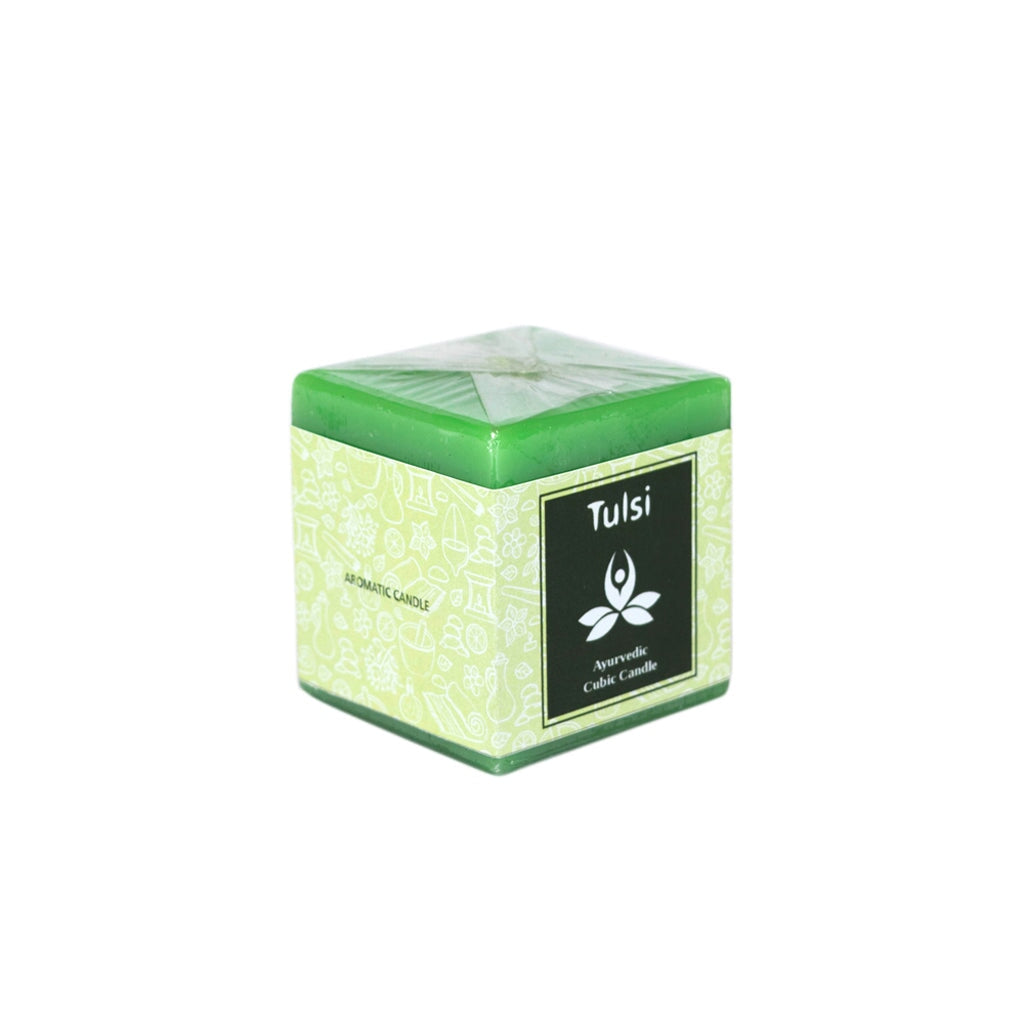 Tulsi Ayurvedic Cubic Candle Ayurvedic Cubic Candles 