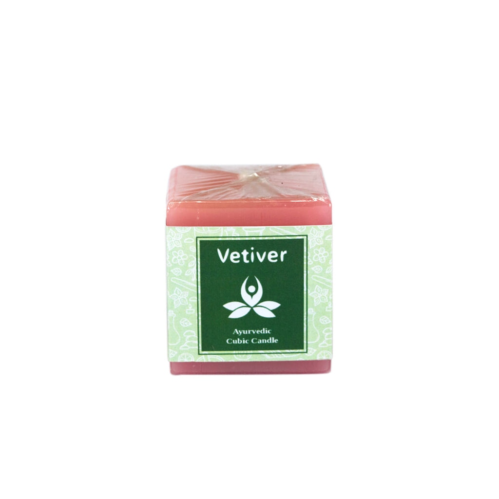 Vetiver Ayurvedic Cubic Candle Ayurvedic Cubic Candles 